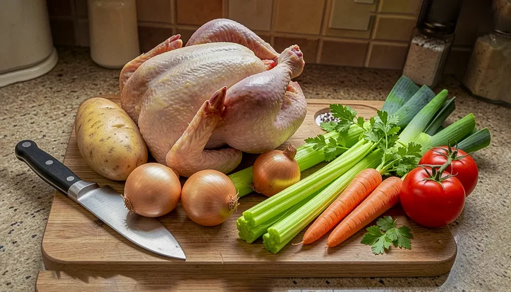 Sopa de pollo de la abuela judía