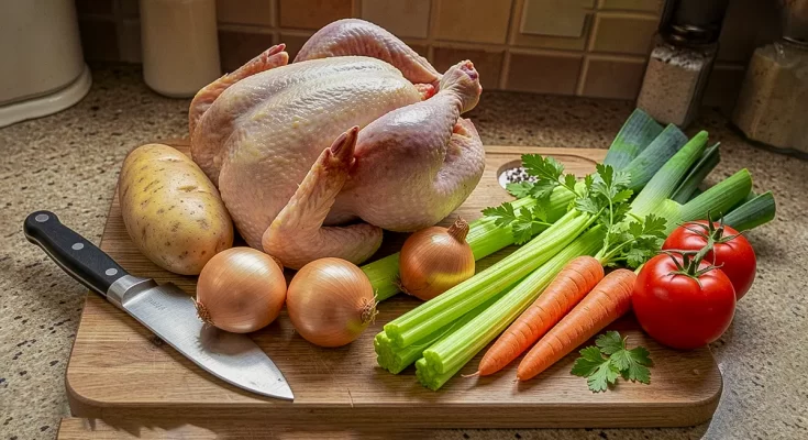 Sopa de pollo de la abuela judía