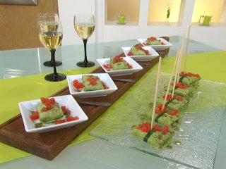 Crepes de espinaca con crema de hierbas | Silvia Valdemoros